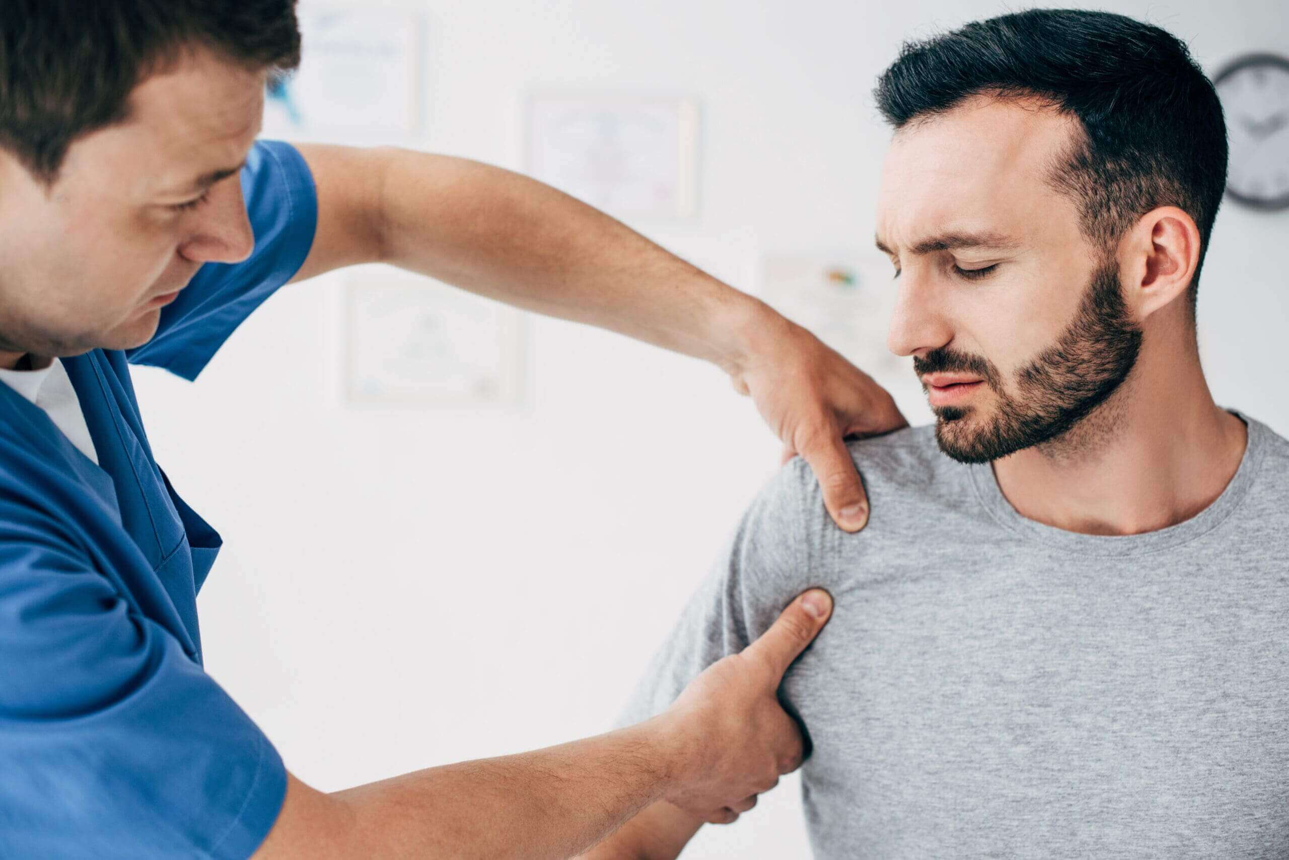 frozen shoulder with pain and stiffness